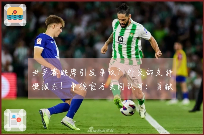 世乒赛缺席引发争议？外交部支持樊振东！中德官方共同认可：贡献显著